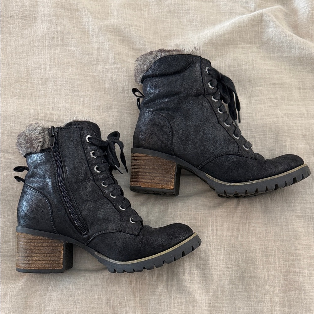 Steve Madden Black Ankle Boots for Women